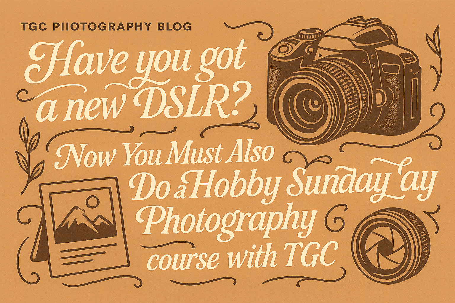 Have you got a new DSLR? Now You Must Also Do a Hobby Sunday Photography course with TGC